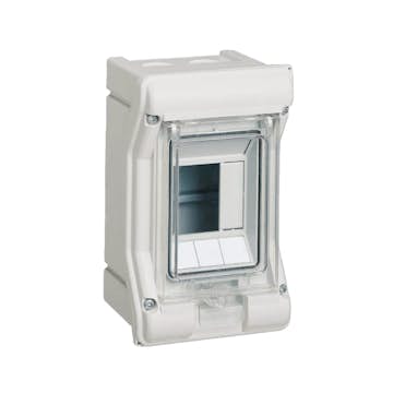 Plastkapsling Hager Vector Utanpåliggande för Utomhusmontering IP65