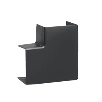 L-Vinkel till Matarkanal Hager LF/LFH 40 x 60 mm Halogenfri Svart RAL 9011