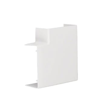 L-Vinkel till Matarkanal Hager Flexibel LF/LFH 40 x 90 mm Halogenfri Vit RAL 9016