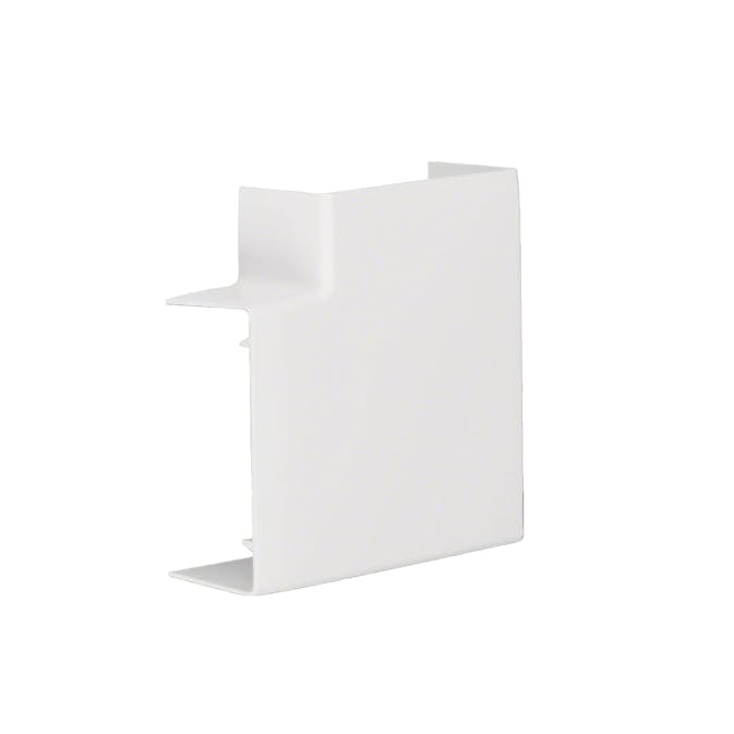 L-Vinkel till Matarkanal Hager Flexibel LF/LFH 40 x 90 mm Halogenfri Vit RAL 9016