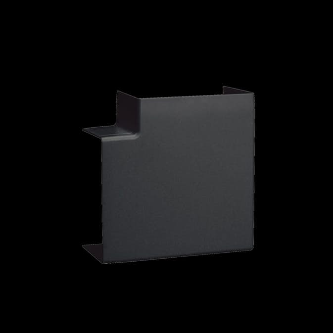 L-Vinkel till Matarkanal Hager LF/LFH 60 x 110 mm Halogenfri Svart RAL 9011