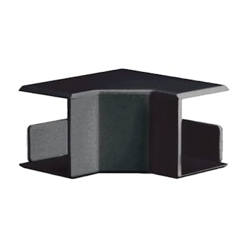 Innerhörn till Matarkanal Hager LF/LFH 20 x 35 mm Halogenfri Svart RAL 9011