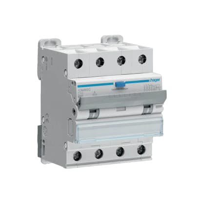 Personskyddsbrytare Hager 4-Polig 6 kA C-Karakteristik 30 mA Typ A med Skruvanslutning