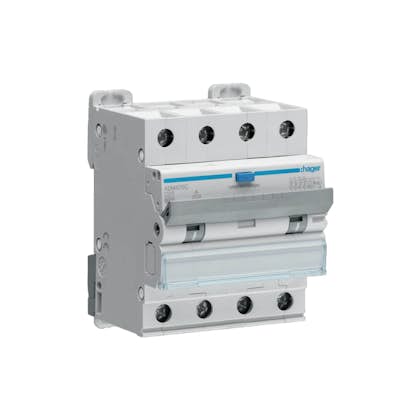Personskyddsbrytare Hager 4-Polig 6 kA C-Karakteristik 30 mA Typ A med Skruvanslutning