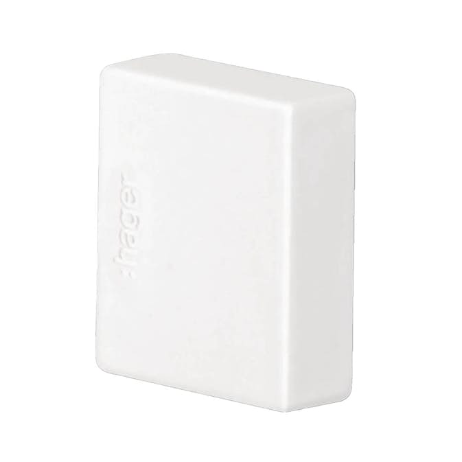 Ändstycke till Matarkanal Hager LF/LFH 20 x 20 mm Halogenfri Vit RAL 9016