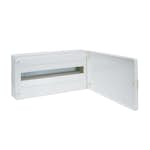 Plastkapsling Hager Golf 1 Rad 22 Moduler Utanpåliggande med Vit Dörr IP40