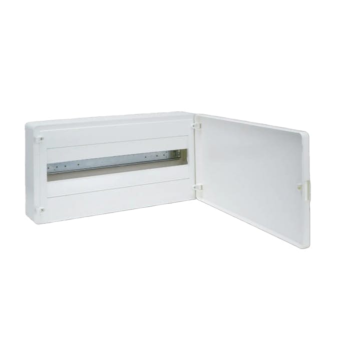 Plastkapsling Hager Golf 1 Rad 22 Moduler Utanpåliggande med Vit Dörr IP40