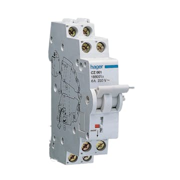 Hjälp/signalkontakt Hager för Jordfelsbrytare 6 A 240 V AC