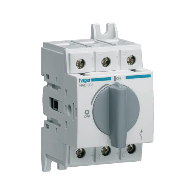 Huvudbrytare Hager 3-polig 80 A