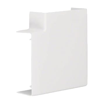 L-Vinkel till Matarkanal Hager Flexibel LF/LFH 40 x 110 mm Halogenfri Vit RAL 9016