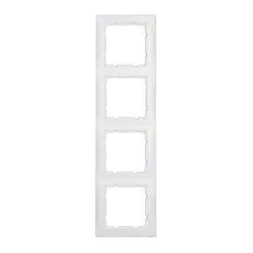 Kombinationsram Hager 4-fack i Plast S.1