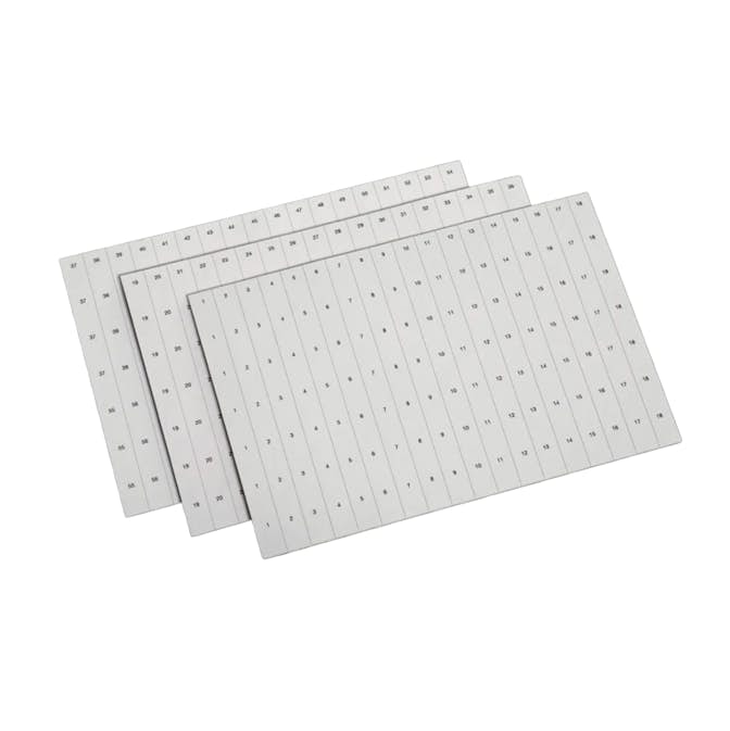 Märkremsa Hager till Gamma-kapsling 18 Moduler Bred för 1-72 Moduler