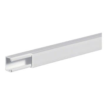 Matarkanal Hager LF 10 x 12 mm 2 meter PVC Vit RAL 9016