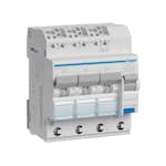 Personskyddsbrytare Hager 3 x 1 Poler + Nolla 6 kA C-Karakteristik 10 A 30 mA Typ A med QuickConnect