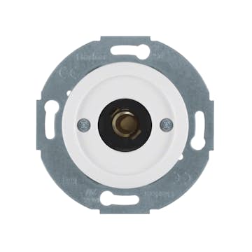 Tryckknapp Hager 1-polig Insats utan Klor Återfjädrande för Signallampa E10 2 A 2 W Serie 1930