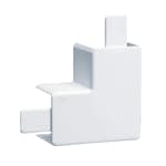 L-Vinkel till Matarkanal Hager LF/LFH 40 x 40 mm PVC Halogenfri Vit RAL 9016