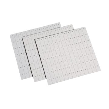 Märkremsa Hager till Gamma-kapsling 13 Moduler Bred för 1-52 Moduler