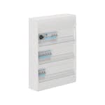 Plastkapsling Hager Gamma Förmonterad Bestyckad med HB, JFB, DVB