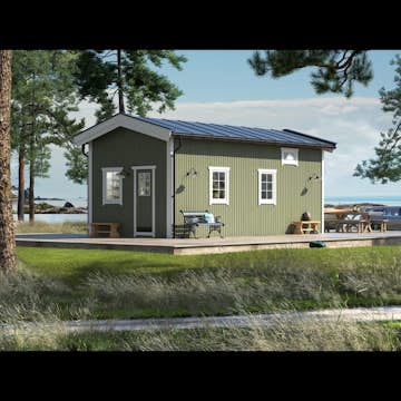 Attefallare Trähuset Paulina med Loft 30 kvm