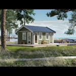 Attefallare Trähuset Wilma 25 kvm