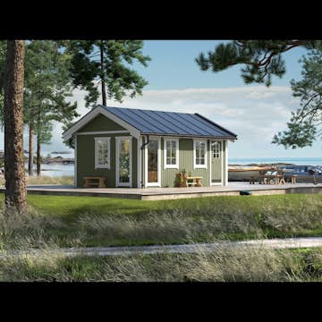 Attefallare Trähuset Wilma 25 kvm