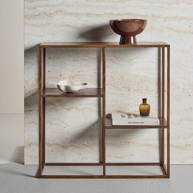 Avlastningsbord Venture Home Staal med Öppet Hyllsystem