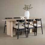 Matgrupp Venture Home Tyresö 220x100 cm med 6 Ven Stolar