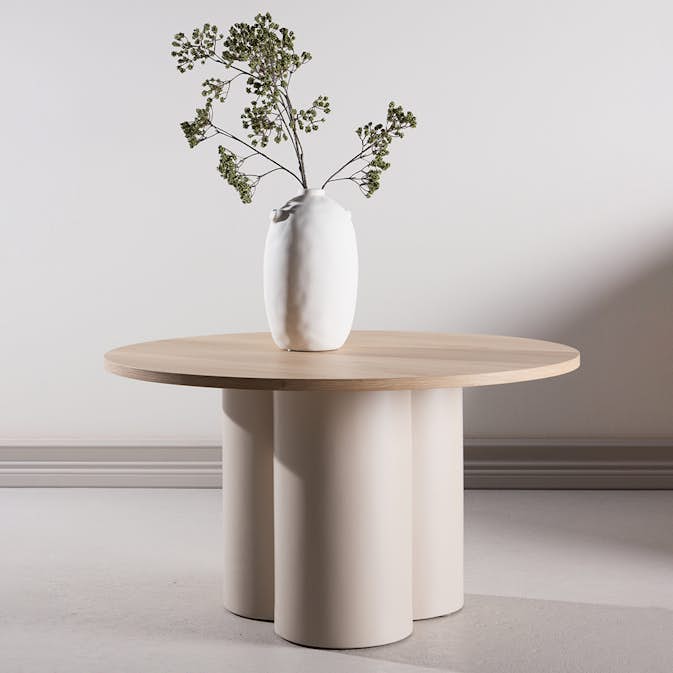 Soffbord Venture Home Olivia Ø80 cm Vit