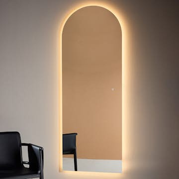 Spegel Vind Skeppsvik 185x70 cm med Belysning