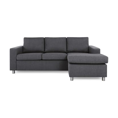 3-sitssoffa Basic Home Crazy Vändbar L-formad Divan 215 cm