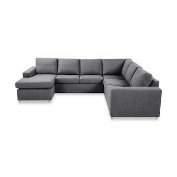 5-sitssoffa Basic Home Crazy U-formad med Divan 285 cm
