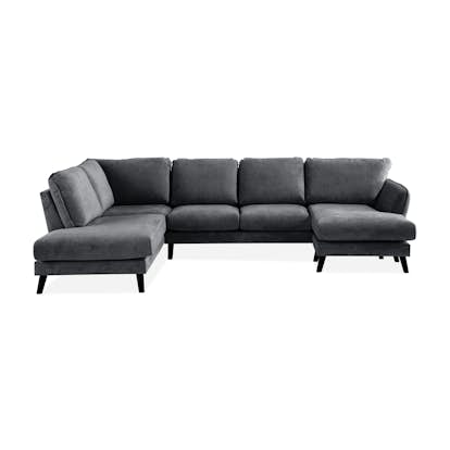 6-sitssoffa Scandi Days Trend Lyx U-formad med Divan och Schäslong 326 cm