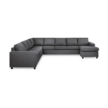 7-sitssoffa Basic Home Crazy U-formad Vändbar med Divan XXL 345 cm