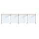 Räcke PLUS Rak 6x3,6x199 cm Maghony