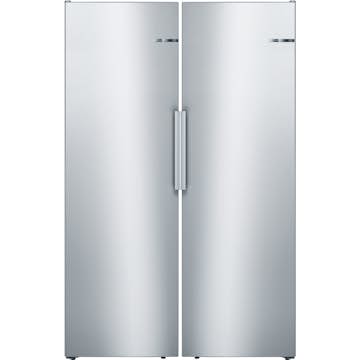 Kyl- och Fryspaket Bosch Serie 4 KSV33VLEP + GSN33VLEP 176 cm Rostfri Look
