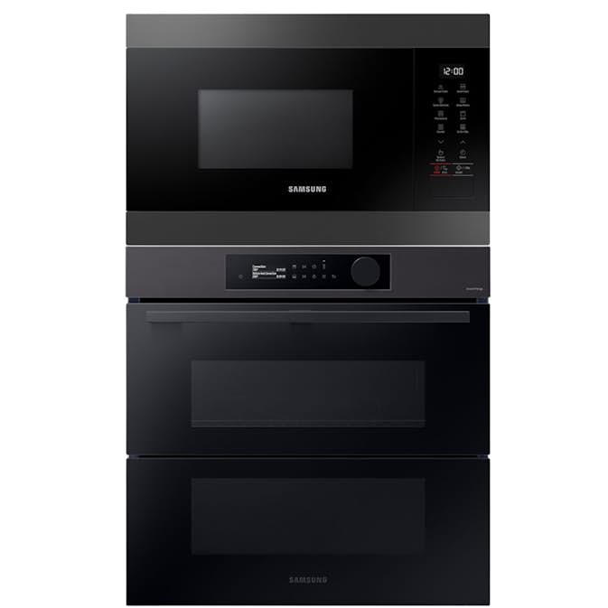 Ugn- och Mikropaket Samsung NV7B57508AB + MG22M8284AM Svart med Varmluft och Pyrolytisk Rengöring