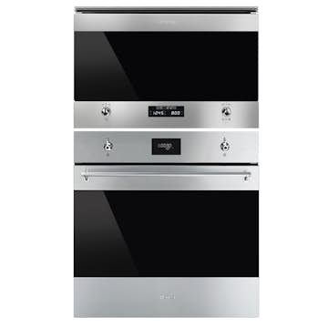 Ugn- och Mikropaket Smeg SFP6301TVX + MP322X1 Självrengörande Ugn