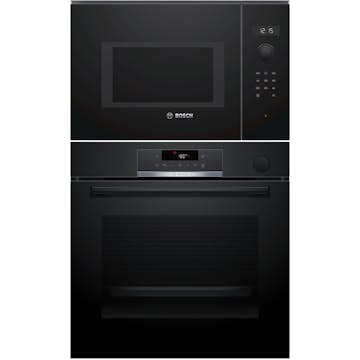 Ugn- och Mikropaket Bosch HRG532BB3 + BFL554MB0 För Högskåp