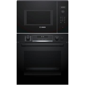 Ugn- och Mikropaket Bosch HRG578BB7 + BFL554MB0 För Högskåp