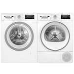 Tvättmaskin och Torktumlare BOSCH WAN2821SSN + WTH85V0SSN Serie 4 Vit
