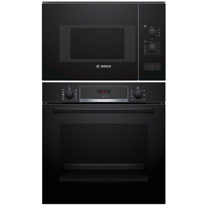 Ugn och Mikro BOSCH HQA534BB3 + BFL520MB0 Svart