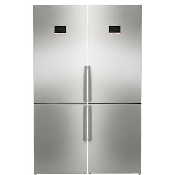 Kombiskåp Kyl/frys BOSCH 2 st KGN367ICT Serie 4 186cm Otroligt Tysta Rostfri