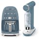 Kaffebryggare och Kolsyremaskin Smeg  Storm Blue