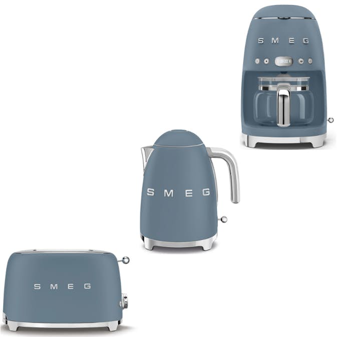 Brödrost, Vattenkokare och Kolsyremaskin Smeg  Storm Blue