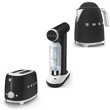 Brödrost, Vattenkokare och Kolsyremaskin Smeg Svart