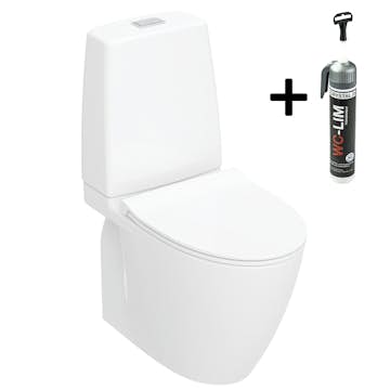 Toalettstol Ifö Spira Art 6250 Turboflush med WC-Lim