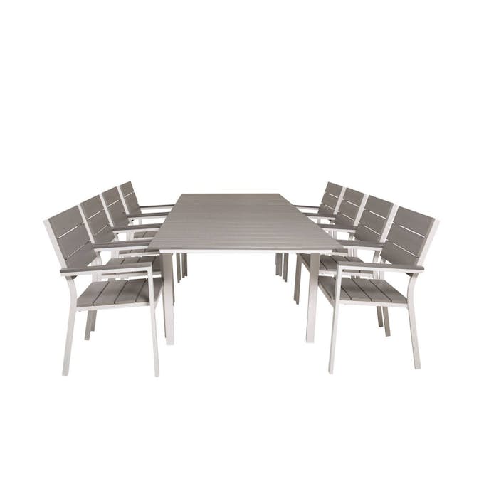 Matgrupp Venture Home Levels Förlängningsbar Matgrupp Utomhus 160cm med 8 Matstolar
