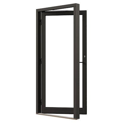 Fönsterdörr NorDan Svanenmärkt NTech Helglasad Aluminium BlackLine Svart