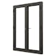 Parfönsterdörr NorDan Svanenmärkt NTech Helglasad Aluminium BlackLine Svart