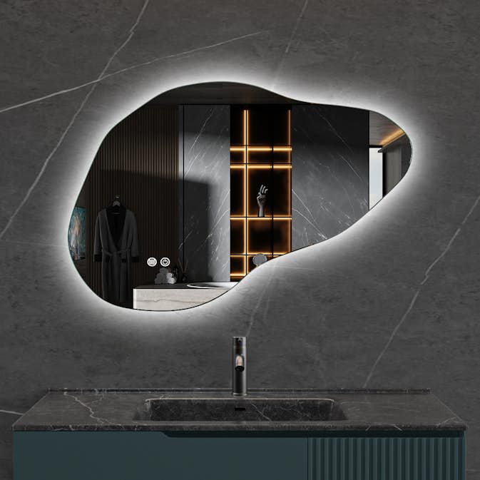 Badrumsspegel Lyfco med LED-Belysning 90x60 cm